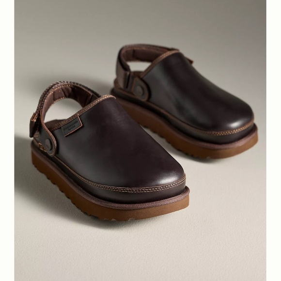 UGG® Goldenstar Slingback Clogs in Ironwood - Picture 3 of 5